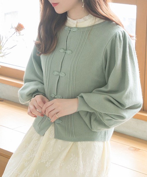 Newlyme（ニューリーミー）の「パワショルチャイナカーディガン