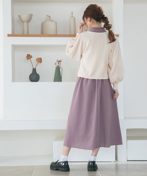 Newlyme（ニューリーミー）の「パワショルチャイナカーディガン（カーディガン/ボレロ・レディース・アイボリー/ベージュ/モカ/グリーン/ブラック・LARGE/X-LARGE/XX-LARGE/MEDIUM）」の8枚目の写真