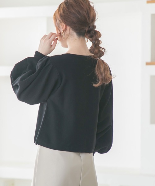 Newlyme（ニューリーミー）の「パワショルチャイナカーディガン（カーディガン/ボレロ・レディース・アイボリー/ベージュ/モカ/グリーン/ブラック・LARGE/X-LARGE/XX-LARGE/MEDIUM）」の16枚目の写真