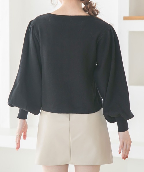 Newlyme（ニューリーミー）の「パワショルチャイナカーディガン（カーディガン/ボレロ・レディース・アイボリー/ベージュ/モカ/グリーン/ブラック・LARGE/X-LARGE/XX-LARGE/MEDIUM）」の18枚目の写真