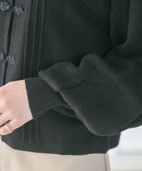 Newlyme（ニューリーミー）の「パワショルチャイナカーディガン（カーディガン/ボレロ・レディース・アイボリー/ベージュ/モカ/グリーン/ブラック・LARGE/X-LARGE/XX-LARGE/MEDIUM）」の21枚目の写真