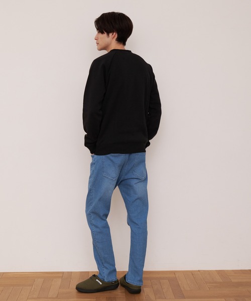 Blue Standard （ブルースタンダード）の「【BLUE STANDARD／ブルースタンダード】あったか裏ボア クルーネックスウェットトレーナー　セットアップ可能商品（スウェット・メンズ・ブラック/アイボリー/オフホワイト/ネイビー/オリーブ/チャコールグレー/ワイン/杢グレー・MEDIUM/LARGE/X-LARGE）」の19枚目の写真
