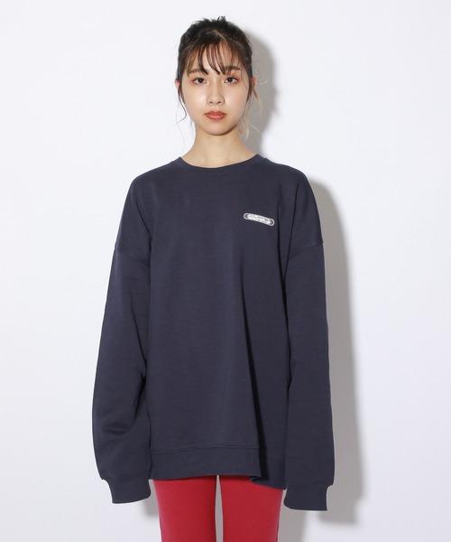 PBLIM（ページボーイリム）の「【PAGEBOYLIM】ステッカーフウスウェット（スウェット・レディース・オフホワイト/ネイビー・MEDIUM/LARGE）」の13枚目の写真