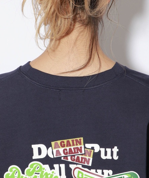 PBLIM（ページボーイリム）の「【PAGEBOYLIM】ステッカーフウスウェット（スウェット・レディース・オフホワイト/ネイビー・MEDIUM/LARGE）」の16枚目の写真