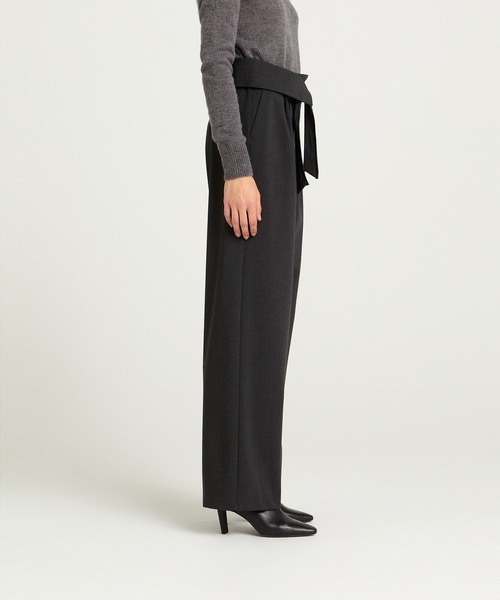 SISLEY（シスレー）の「ハイウエストリボン付きペーパーバッグデザインパンツ（その他パンツ・レディース・ブラック・40/38/42）」の4枚目の写真