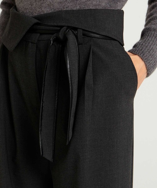 SISLEY（シスレー）の「ハイウエストリボン付きペーパーバッグデザインパンツ（その他パンツ・レディース・ブラック・40/38/42）」の7枚目の写真