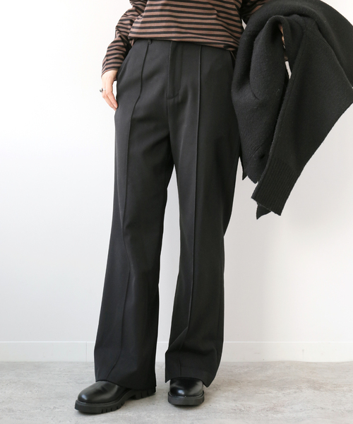Simplicite(サンプリシテ)の「裏起毛センターシームパンツ◆(その他パンツ・レディース・ブラック/ブラウン/グリーン・SMALL/MEDIUM)」の1枚目の写真