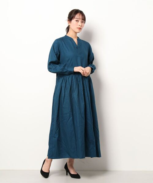 sm2rhythm(サマンサモスモスリズム)の「ビエラ起毛ワンピース(ワンピース・レディース・オリーブ/ダークブラウン/ブルー・フリ-)」の4枚目の写真