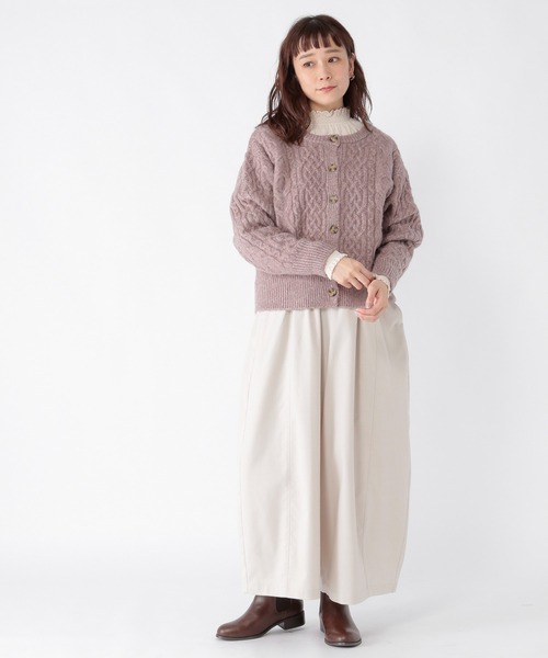 studio CLIP(スタディオクリップ)の「襟スカラップダブルフロントブラウス(シャツ/ブラウス・レディース・オフホワイト/ブラック/アイボリー・MEDIUM/LARGE)」の6枚目の写真