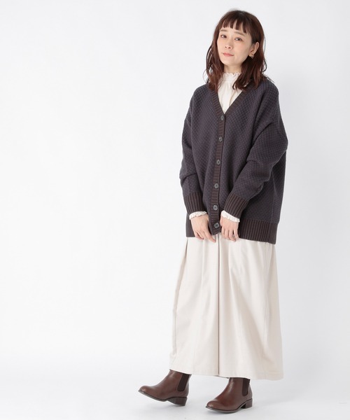 studio CLIP(スタディオクリップ)の「襟スカラップダブルフロントブラウス(シャツ/ブラウス・レディース・オフホワイト/ブラック/アイボリー・MEDIUM/LARGE)」の7枚目の写真