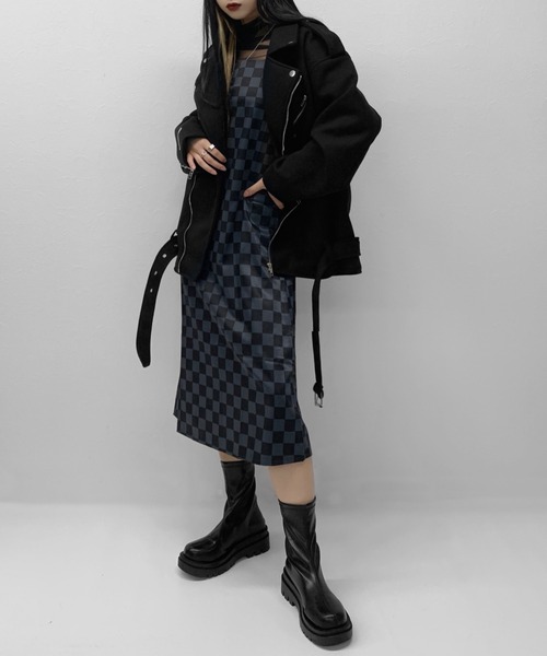 LVEU.(ラブユ.)の「Over riders jacket / オーバーライダースジャケット(ライダースジャケット・レディース・ブラック・FREE)」の14枚目の写真