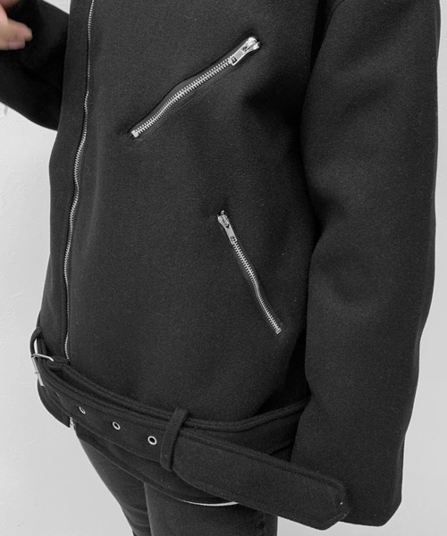 LVEU.(ラブユ.)の「Over riders jacket / オーバーライダースジャケット(ライダースジャケット・レディース・ブラック・FREE)」の11枚目の写真