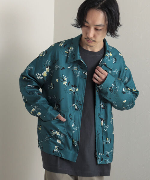 GLOSTER(グロスター)の「【GLOSTER/グロスター】Longchamp ヴィンテージプリント ブルゾン(ブルゾン・メンズ・ブラック系その他4/ベージュ系その他3/グリーン系その他2・MEDIUM/LARGE)」の3枚目の写真