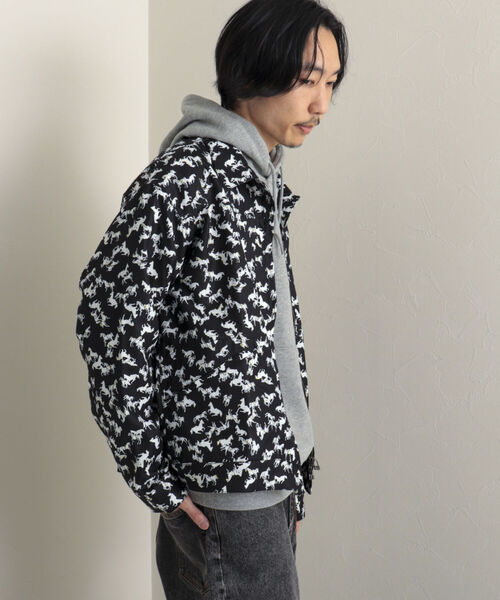 GLOSTER(グロスター)の「【GLOSTER/グロスター】Longchamp ヴィンテージプリント ブルゾン(ブルゾン・メンズ・ブラック系その他4/ベージュ系その他3/グリーン系その他2・MEDIUM/LARGE)」の10枚目の写真