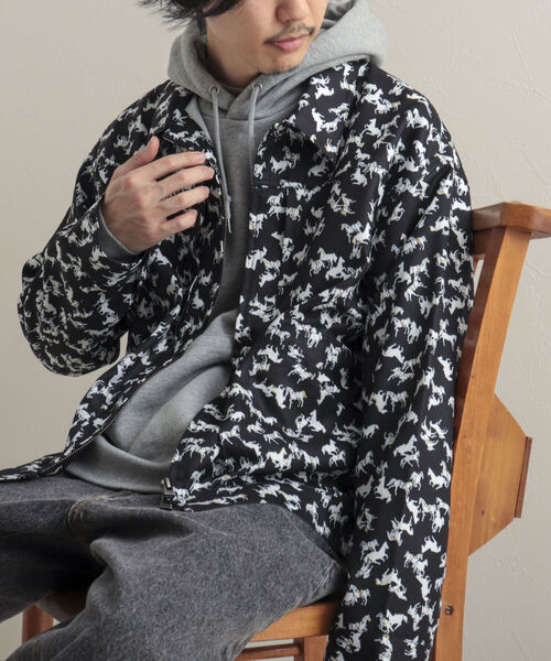 GLOSTER(グロスター)の「【GLOSTER/グロスター】Longchamp ヴィンテージプリント ブルゾン(ブルゾン・メンズ・ブラック系その他4/ベージュ系その他3/グリーン系その他2・MEDIUM/LARGE)」の17枚目の写真