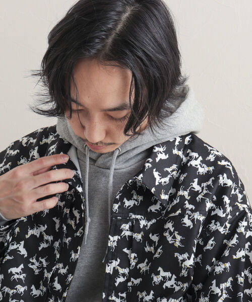 GLOSTER(グロスター)の「【GLOSTER/グロスター】Longchamp ヴィンテージプリント ブルゾン(ブルゾン・メンズ・ブラック系その他4/ベージュ系その他3/グリーン系その他2・MEDIUM/LARGE)」の18枚目の写真