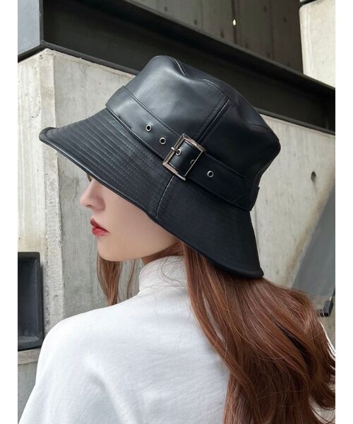 EATME(イートミー)の「ベルテッドバケットハット(ハット・レディース・ブラック・FREE)」の2枚目の写真