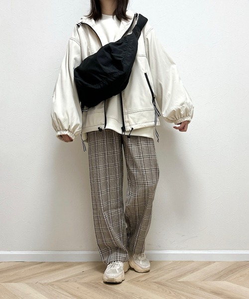 Cham.（チャム）の「チェックパンツ（その他パンツ・レディース・ブラウン・M/L/S）」の6枚目の写真