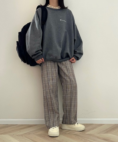 Cham.（チャム）の「チェックパンツ（その他パンツ・レディース・ブラウン・M/L/S）」の8枚目の写真