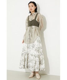 rienda | バルーンティアードフレアスカート(スカート)