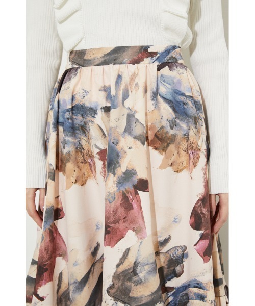 rienda（リエンダ）の「バルーンティアードフレアスカート（スカート・レディース・ブラック/ベージュ/アイボリー・SMALL/MEDIUM）」の10枚目の写真