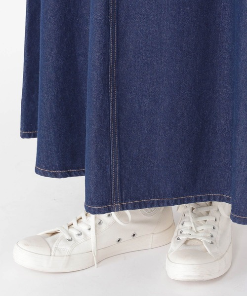 studio CLIP（スタディオクリップ）の「リメイク風フレアエコデニムスカート（スカート・レディース・ベージュ/インディゴブルー/アイボリー・MEDIUM/LARGE）」の17枚目の写真