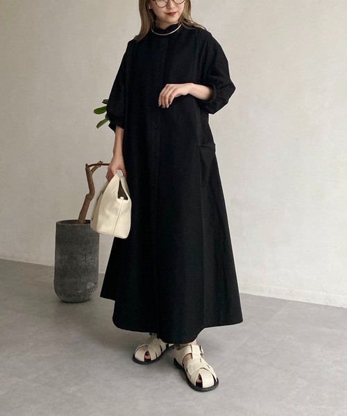 CAPRICIEUX LE'MAGE（カプリシューレマージュ）の「【AgAwd/アガウド】メッシュシャツワンピース（シャツワンピース・レディース・ホワイト/ブラック・FREE）」の12枚目の写真