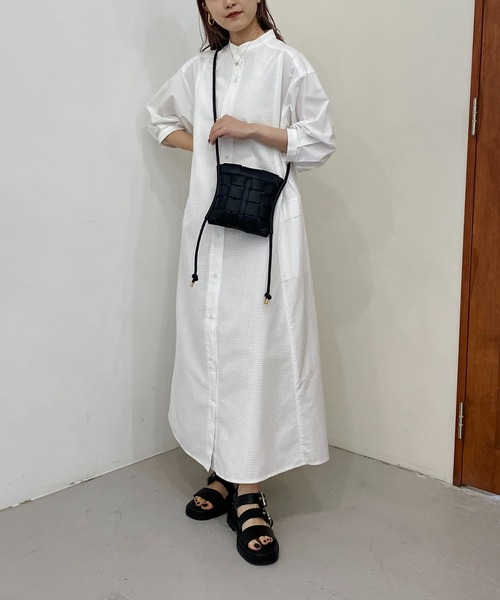 CAPRICIEUX LE'MAGE（カプリシューレマージュ）の「【AgAwd/アガウド】メッシュシャツワンピース（シャツワンピース・レディース・ホワイト/ブラック・FREE）」の13枚目の写真