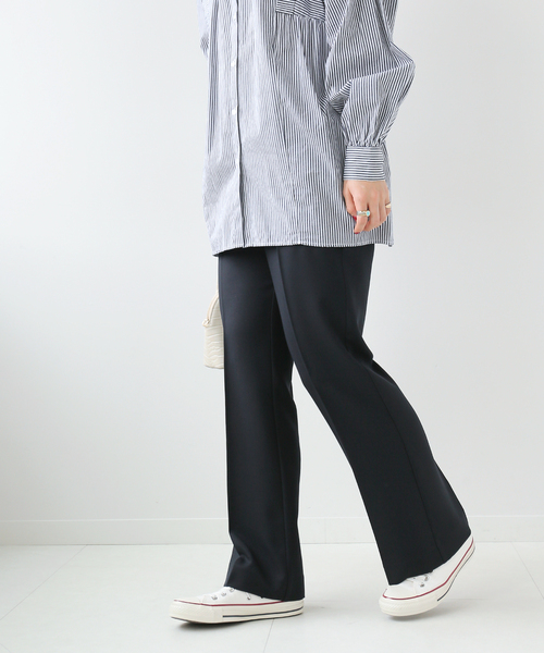 Simplicite（サンプリシテ）の「セットアップ センタープレスパンツ◆（スラックス・レディース・ブラック/ベージュ/ネイビー・FREE）」の3枚目の写真