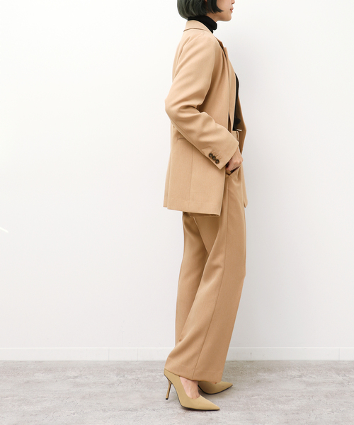 Simplicite（サンプリシテ）の「セットアップ センタープレスパンツ◆（スラックス・レディース・ブラック/ベージュ/ネイビー・FREE）」の13枚目の写真