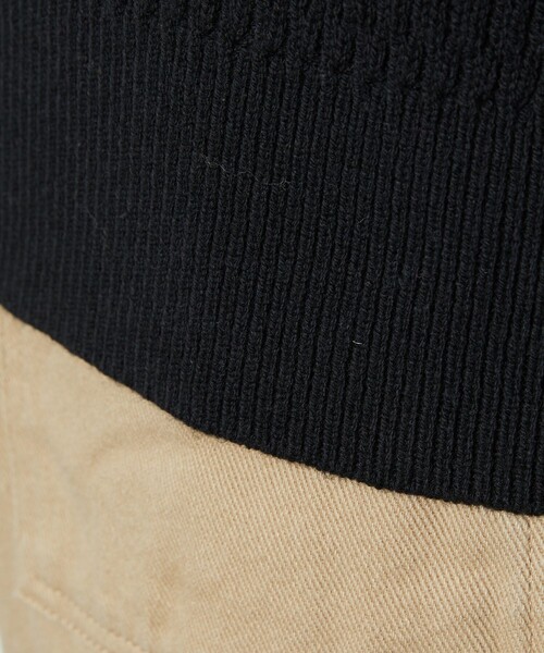 FREAK'S STORE（フリークスストア）の「▽【WEB限定】サーマルショートニットプルオーバー（ニット/セーター・レディース・ナチュラル/ブラック/ピンク/イエロー/グリーン・ﾌﾘ-）」の10枚目の写真