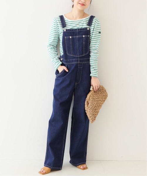 SLOBE IENA（スローブイエナ）の「LE DENIM バックオープンオーバーオール◆（サロペット/オーバーオール・レディース・ブルー・38/36）」の2枚目の写真