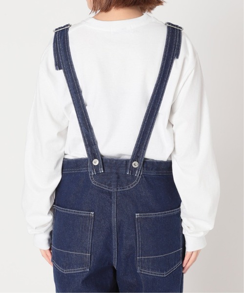 SLOBE IENA（スローブイエナ）の「LE DENIM バックオープンオーバーオール◆（サロペット/オーバーオール・レディース・ブルー・38/36）」の3枚目の写真