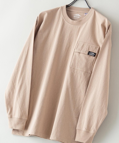 OUTDOOR PRODUCTS APPAREL(アウトドアプロダクツアパレル)の「【OUTDOOR PRODUCTS/アウトドアプロダクツ】USAコットン フラップポケットロンT ヘビーウェイトロンT(Tシャツ/カットソー・メンズ・カーキ/ベージュ/ブラック/ホワイト・MEDIUM/LARGE/X-LARGE/SMALL)」の1枚目の写真
