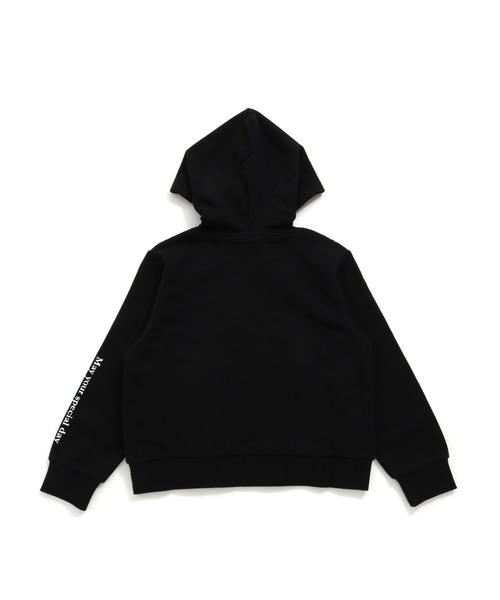 JENNI love(ジェニィラブ)の「ガーゼ裏毛ロゴリボンZIPパーカー(パーカー・キッズ・ブラック/ラベンダー/イエロー・130cm/140cm/150cm/160cm)」の10枚目の写真