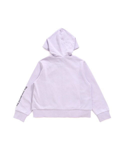 JENNI love(ジェニィラブ)の「ガーゼ裏毛ロゴリボンZIPパーカー(パーカー・キッズ・ブラック/ラベンダー/イエロー・130cm/140cm/150cm/160cm)」の12枚目の写真