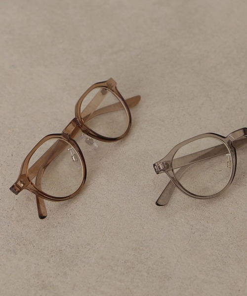 NATURAL BEAUTY BASIC（ナチュラルビューティーベーシック）の「トランスルーセントグラス（メガネ・レディース・ベージュ/グレー・ﾌﾘ-）」の2枚目の写真