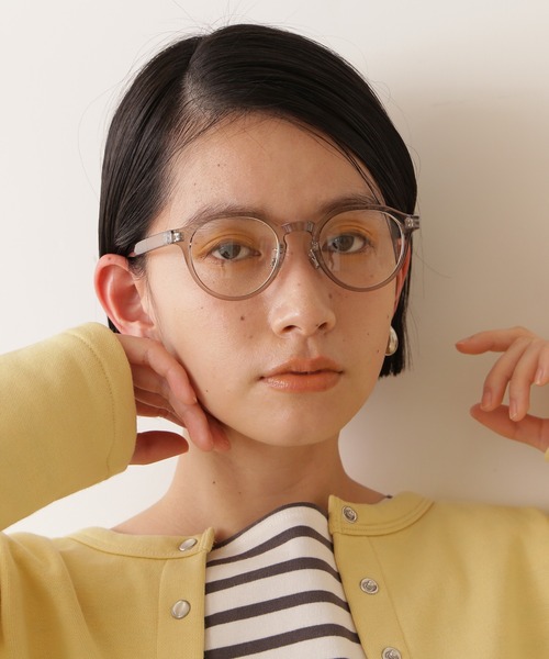 NATURAL BEAUTY BASIC（ナチュラルビューティーベーシック）の「トランスルーセントグラス（メガネ・レディース・ベージュ/グレー・ﾌﾘ-）」の6枚目の写真