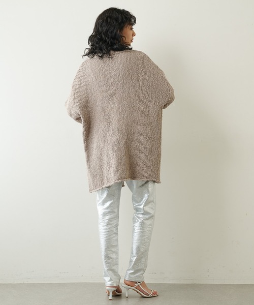 Whim Gazette(ウィムガゼット)の「コットンカーディガン(カーディガン/ボレロ・レディース・ホワイト/ライトグレー・FREE)」の9枚目の写真