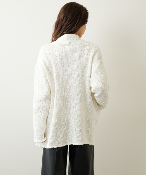 Whim Gazette(ウィムガゼット)の「コットンカーディガン(カーディガン/ボレロ・レディース・ホワイト/ライトグレー・FREE)」の20枚目の写真