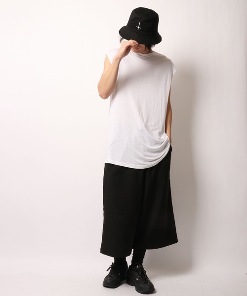 ByTheR（バイザアール）の「BYTHER 韓国ブランド バックプリントBigノースリーブＴシャツ（Tシャツ/カットソー・メンズ・ホワイト・FREE）」の6枚目の写真