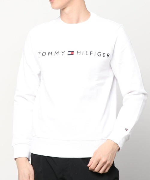 TOMMY HILFIGER（トミーヒルフィガー）の「ベーシックロゴスウェット（スウェット・メンズ・ホワイト/ブラック/ベージュ・SMALL/MEDIUM/LARGE/X-LARGE/X-SMALL）」の4枚目の写真