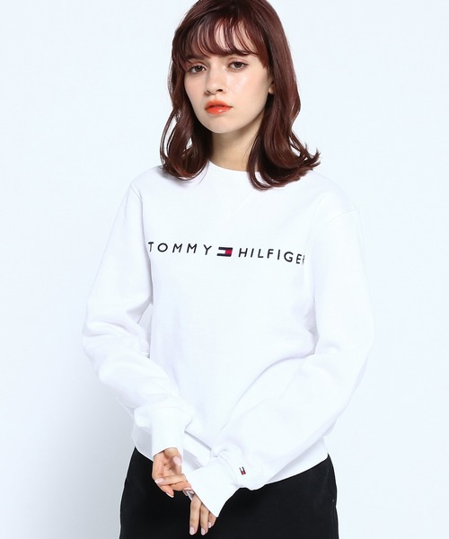 TOMMY HILFIGER（トミーヒルフィガー）の「ベーシックロゴスウェット（スウェット・メンズ・ホワイト/ブラック/ベージュ・SMALL/MEDIUM/LARGE/X-LARGE/X-SMALL）」の14枚目の写真