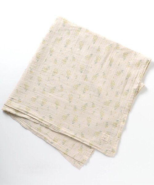 apres les cours（アプレレクール）の「ダブルガーゼ ケット（ブランケット・キッズ・キナリ/アイボリー/ピンク・FREE）」の2枚目の写真