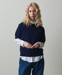<Steven Alan>COTTON TAPE YARN HALF SLEEVE KNIT/ニット