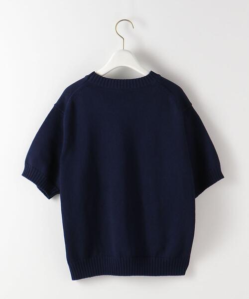 Steven Alan（スティーブンアラン）の「＜Steven Alan＞COTTON TAPE YARN HALF SLEEVE KNIT/ニット（ニット/セーター・レディース・オフホワイト/ケリー/ネイビー・FREE）」の10枚目の写真