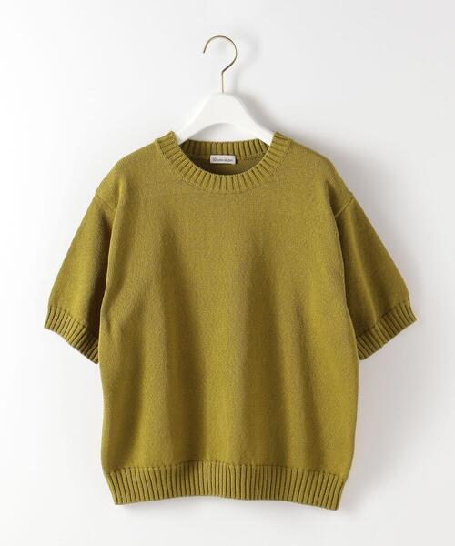 Steven Alan（スティーブンアラン）の「＜Steven Alan＞COTTON TAPE YARN HALF SLEEVE KNIT/ニット（ニット/セーター・レディース・オフホワイト/ケリー/ネイビー・FREE）」の17枚目の写真
