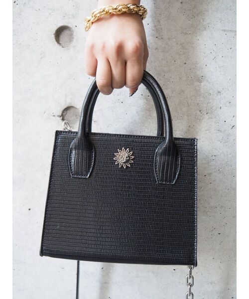 EVRIS（エヴリス）の「リザードライクミニショルダーBAG（ショルダーバッグ・レディース・ブラック/イエロー/ブルー・FREE）」の2枚目の写真