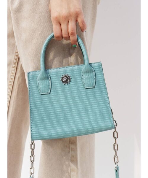 EVRIS（エヴリス）の「リザードライクミニショルダーBAG（ショルダーバッグ・レディース・ブラック/イエロー/ブルー・FREE）」の11枚目の写真