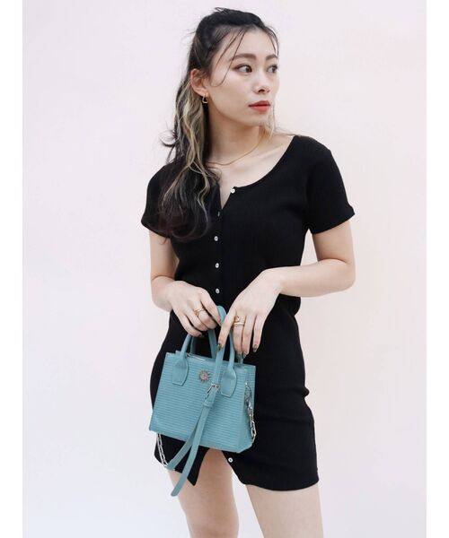 EVRIS（エヴリス）の「リザードライクミニショルダーBAG（ショルダーバッグ・レディース・ブラック/イエロー/ブルー・FREE）」の13枚目の写真